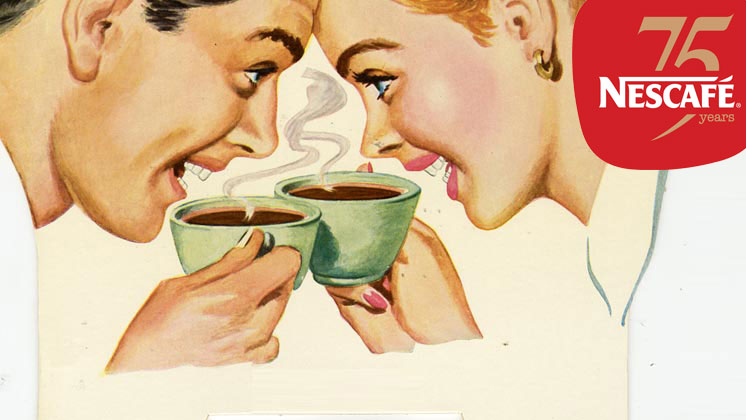 NESCAFÉ, првото инстант кафе во светот, го прославува својот 75-ти роденден