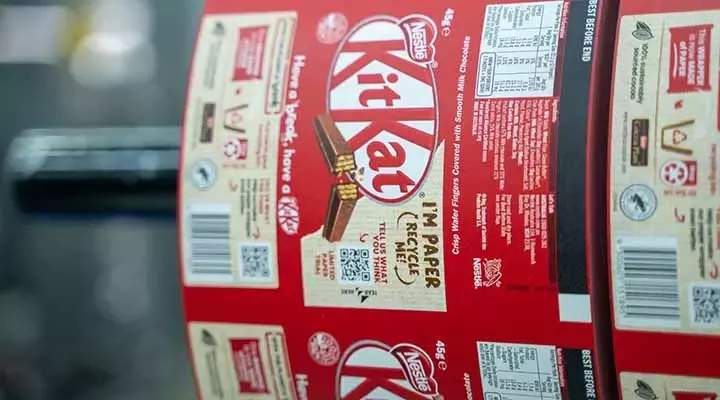 Kit Kat Амбалажа во производство